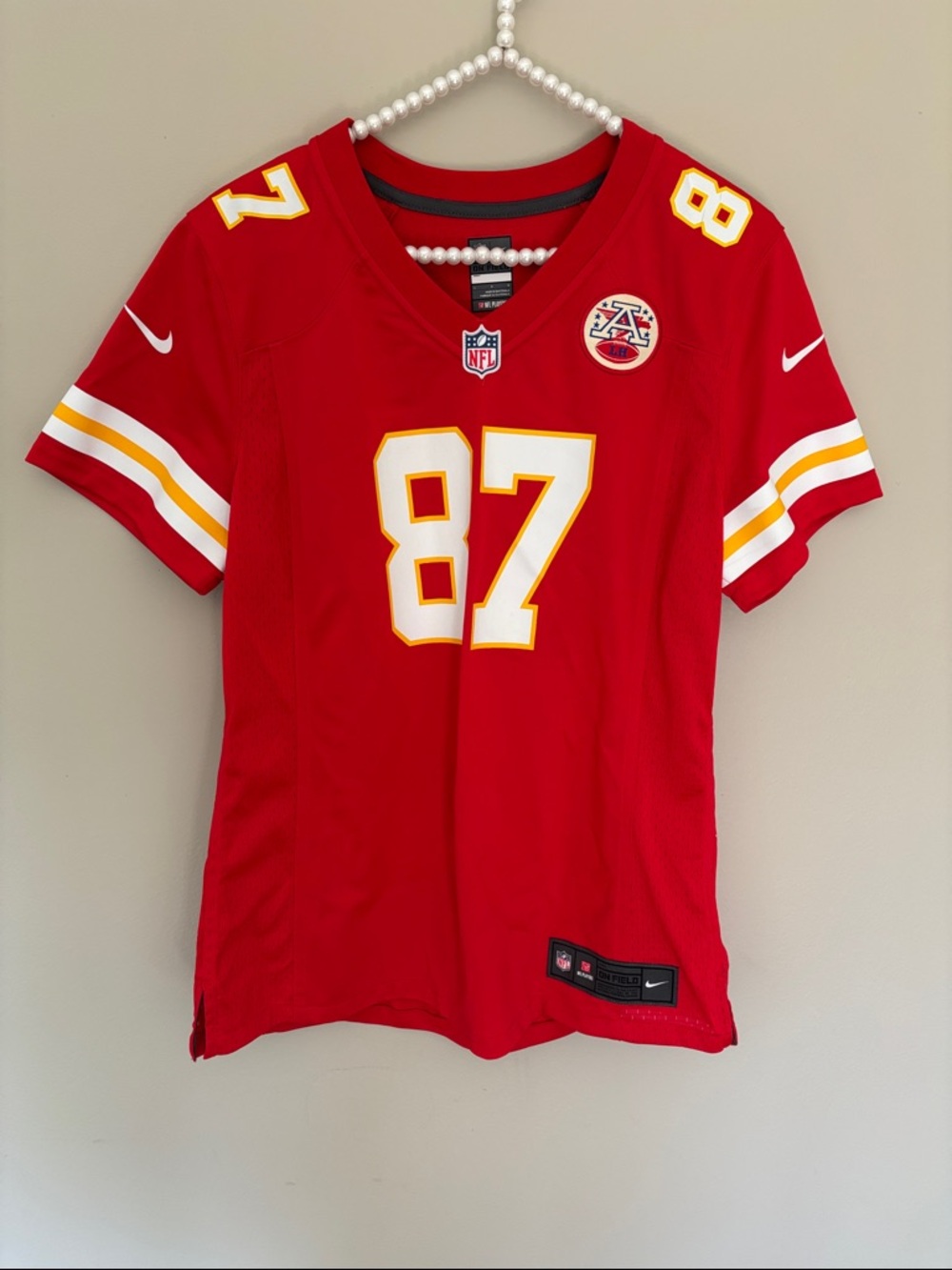 Nike Women's Kansas City Chiefs #87 Red Jersey